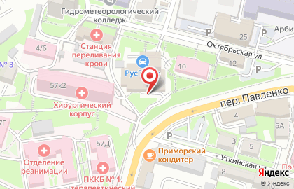 Столовая во Владивостоке на карте