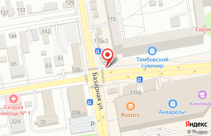 Пекарня Хлебница на Базарной улице на карте