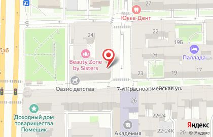 Супермаркет Дикси на Технологическом институте I на карте