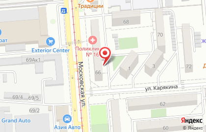 Наркологическая клиника "Приоритет" на Московской улице на карте