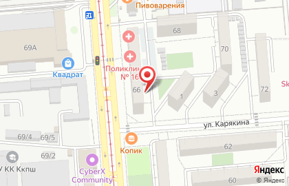 Наркологическая клиника "Приоритет" на Московской улице на карте