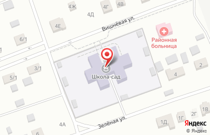 Начальная школа-детский сад Росток на Вишнёвой улице на карте