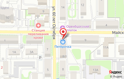 Магазин для всей семьи Fix Price на улице 60 лет Октября на карте