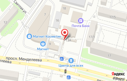 Киоск по продаже мороженого СибХолод на проспекте Менделеева, 13 киоск на карте