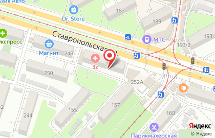 Оператор сотовой связи Билайн на Ставропольской улице на карте
