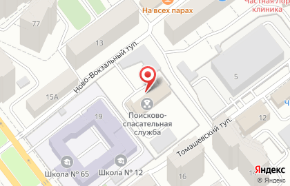 Поисково-спасательная служба Самарской области в Ново-Вокзальном тупике на карте