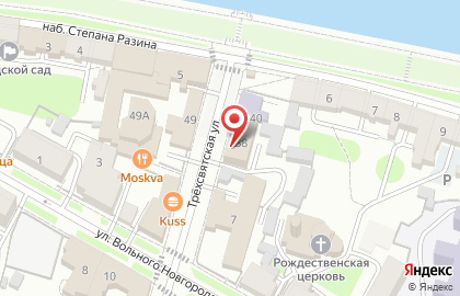 Областной военный комиссариат на Трёхсвятской улице на карте