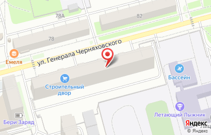 Магазин Зеленый мир на площади Генерала Черняховского на карте