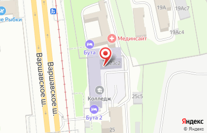 Колледж Инфолайн на Варшавском шоссе на карте