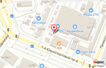 Сеть водоматов АкваМатиба на Южнопортовой улице на карте