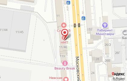 Медицинский центр Новые Медицинские Технологии на Московском проспекте, 11 на карте