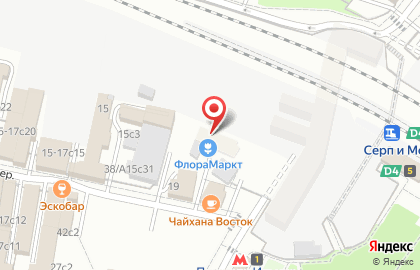 Цветочный оптово-розничный центр ФлораМаркт в Гжельском переулке на карте
