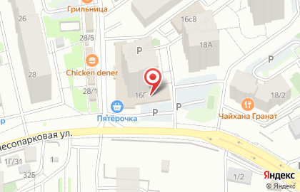 Супермаркет ROSA на улице Вильского, 16г на карте