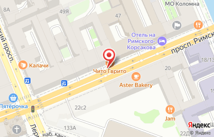 Магазин фруктов и овощей на проспекте Римского-Корсакова, 49 на карте
