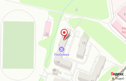 Мишутка в Пионерском на карте