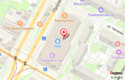 Супермаркет детских товаров Дочки-Сыночки на Пролетарской улице на карте