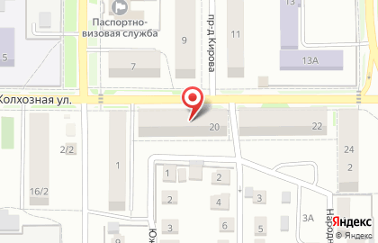 Магазин домашнего текстиля Марина на Колхозной улице на карте