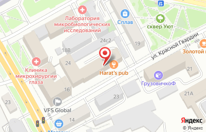 Центр кадастровых услуг в Железнодорожном районе на карте