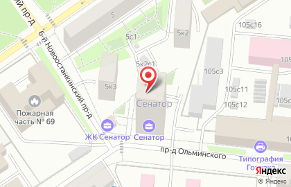 Триумф на улице Мира на карте