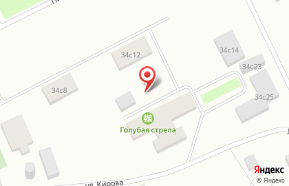 Голубая Стрела на карте