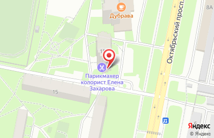 Салон красоты Времена года на Октябрьском проспекте на карте