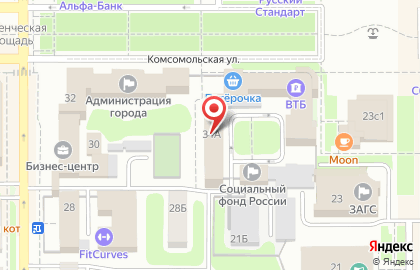 Некст на Комсомольской на карте