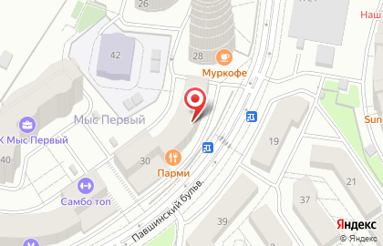 Супермаркет здорового питания ВкусВилл на Павшинском бульваре на карте