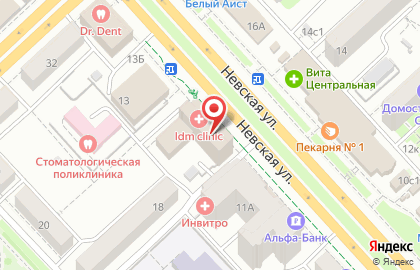Премиум на Невской улице на карте