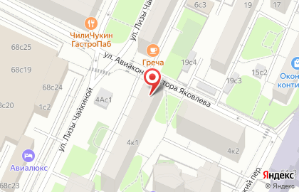Школа танцев Фантазия на метро Аэропорт на карте