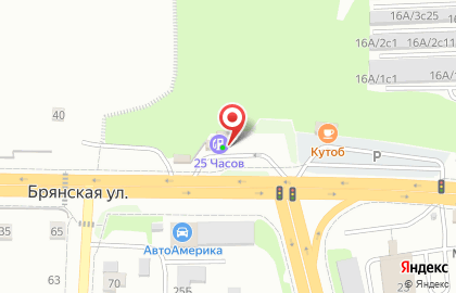 Автомойка 25 часов на Брянской улице, 30 на карте