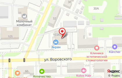 Туристическое агентство ОТДЫХ.ру на улице Воровского на карте