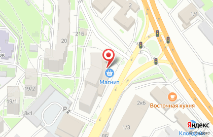 Супермаркет Магнит в Новосибирске на карте