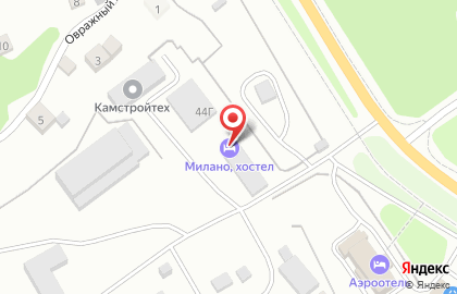 Хостел Милано в Петропавловске-Камчатском на карте