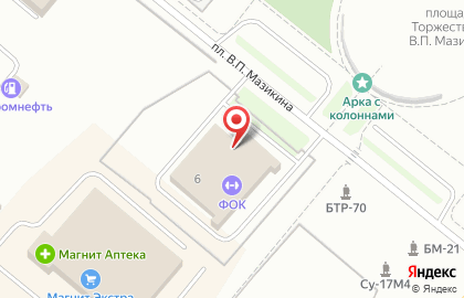 Физкультурно-оздоровительный комплекс Физкультурно-оздоровительный комплекс в Ленинск-Кузнецком на карте