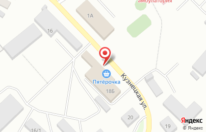 Супермаркет Пятёрочка на Кузнецкой улице на карте