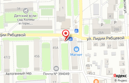 Киоск по продаже фруктов и овощей в Воронеже на карте