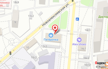 Пекарня Маковка на Новоалексеевской улице на карте