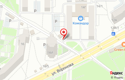 Продуктовый магазин в Красноярске на карте