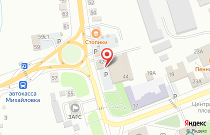 Продовольственный магазин Дарья на Ленинской улице на карте