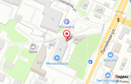 Шиномонтажная мастерская на Литейной улице на карте