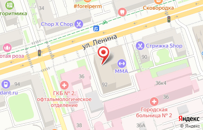 Акцент в Перми на карте
