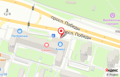 ТЦ Алмаз в Октябрьском районе на карте