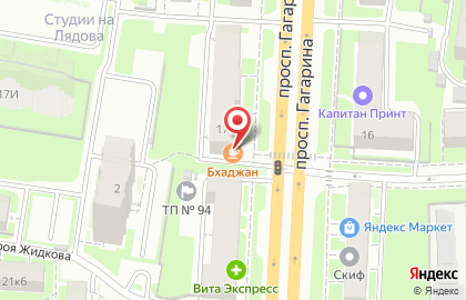 Фирменный магазин У Палыча на проспекте Гагарина на карте