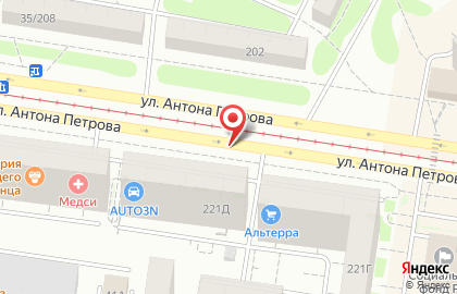 Погребок на улице Антона Петрова на карте