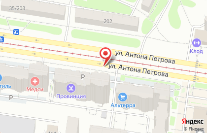 Клод на улице Антона Петрова на карте