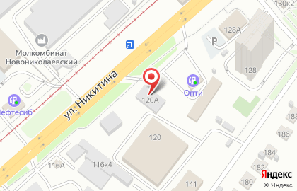 Торговая компания Сибирь Колесо на улице Никитина на карте