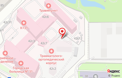 Городская клиническая больница №31, отдел урологии на карте