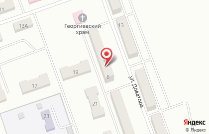 Магазин Ажур на улице Доватора на карте
