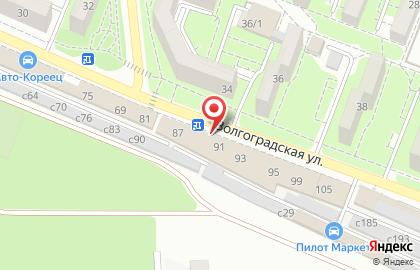 СТО Автосвет на Волгоградской улице на карте