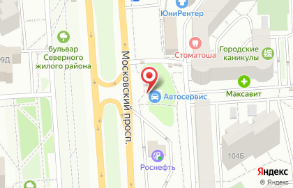Автосервис на Московском на карте